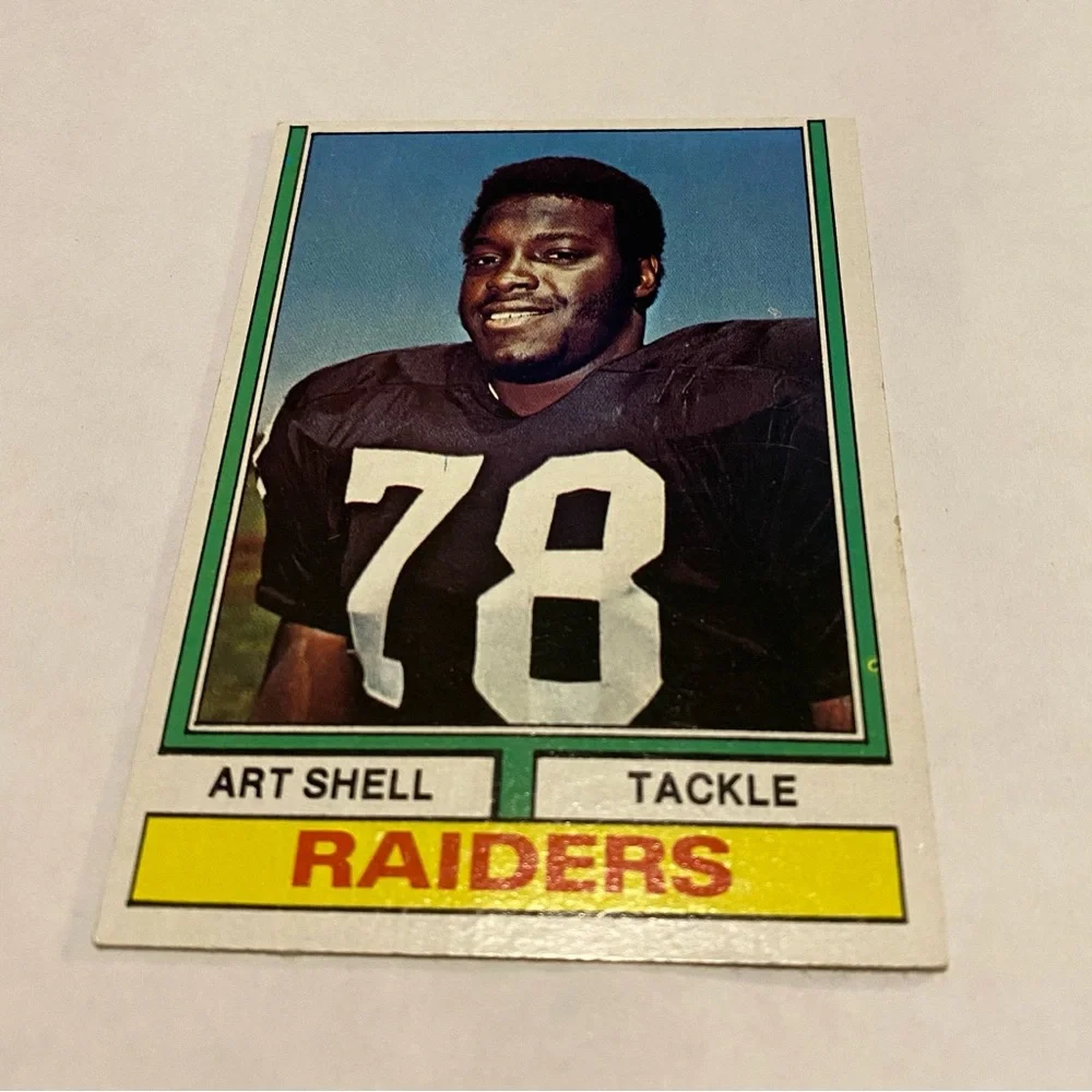 Art Shell 1974 Topps Football Card Vintage Collectible
